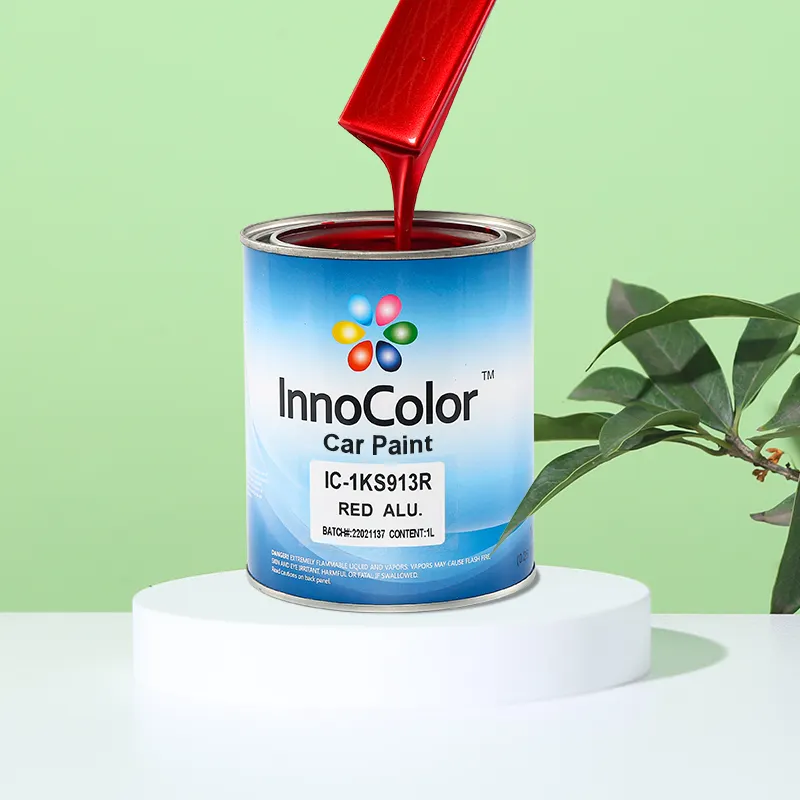 Pintura de aluminio rojo de Color sólido para coche, códigos de colores para pintura automotriz, 1K