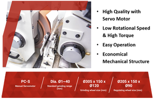 Specialized Plamary Centerless <strong>Grinders</strong> Economic Servo Type PC-12S for Cemented Carbide Machining