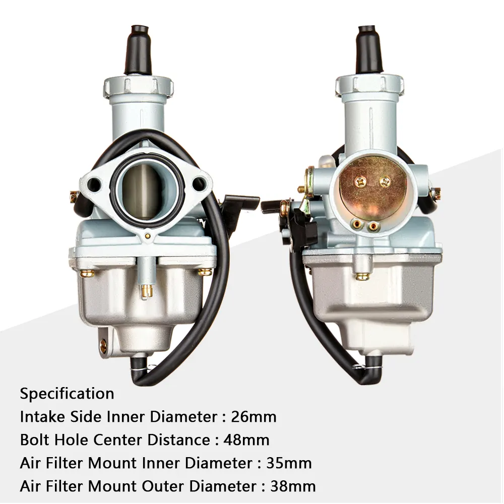 혼다 XR100 XR100R XR200 XR200R CRF100F CB125S XL100S XL125S 먼지 자전거 기화기 용 기화기 26mm PZ26