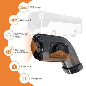 Sistema de Monitor de espejo retrovisor electrónico AI BSD de pantalla LCD dividida de 2 pulgadas de 10,36 pulgadas con 2 cámaras para remolque de camión de autobús RV - Product Image 6
