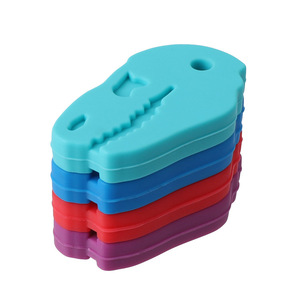 Bebek istifleme oyuncaklar, silikon istifleme halkaları diş çıkarma oyuncak yıldız şekli ile, yumuşak yapı taşları Montessori erken eğitici oyuncak - Product Image 3