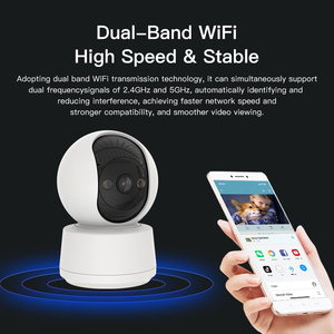 OEM室内PT摄像机C994双向语音人体跟踪2.4/5G WIFI无线云存储Okam安全婴儿监视器Wifi摄像机 - Product Image 5