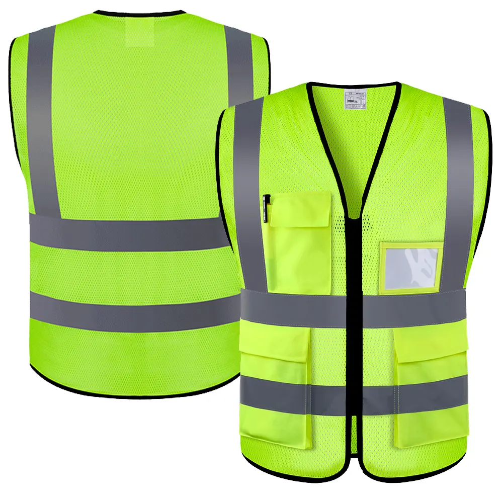 Reflective Vest Safety Vest Jacket Strip Personal Security Construction High Visibility Hi Vis Work Safety Clothing supplier