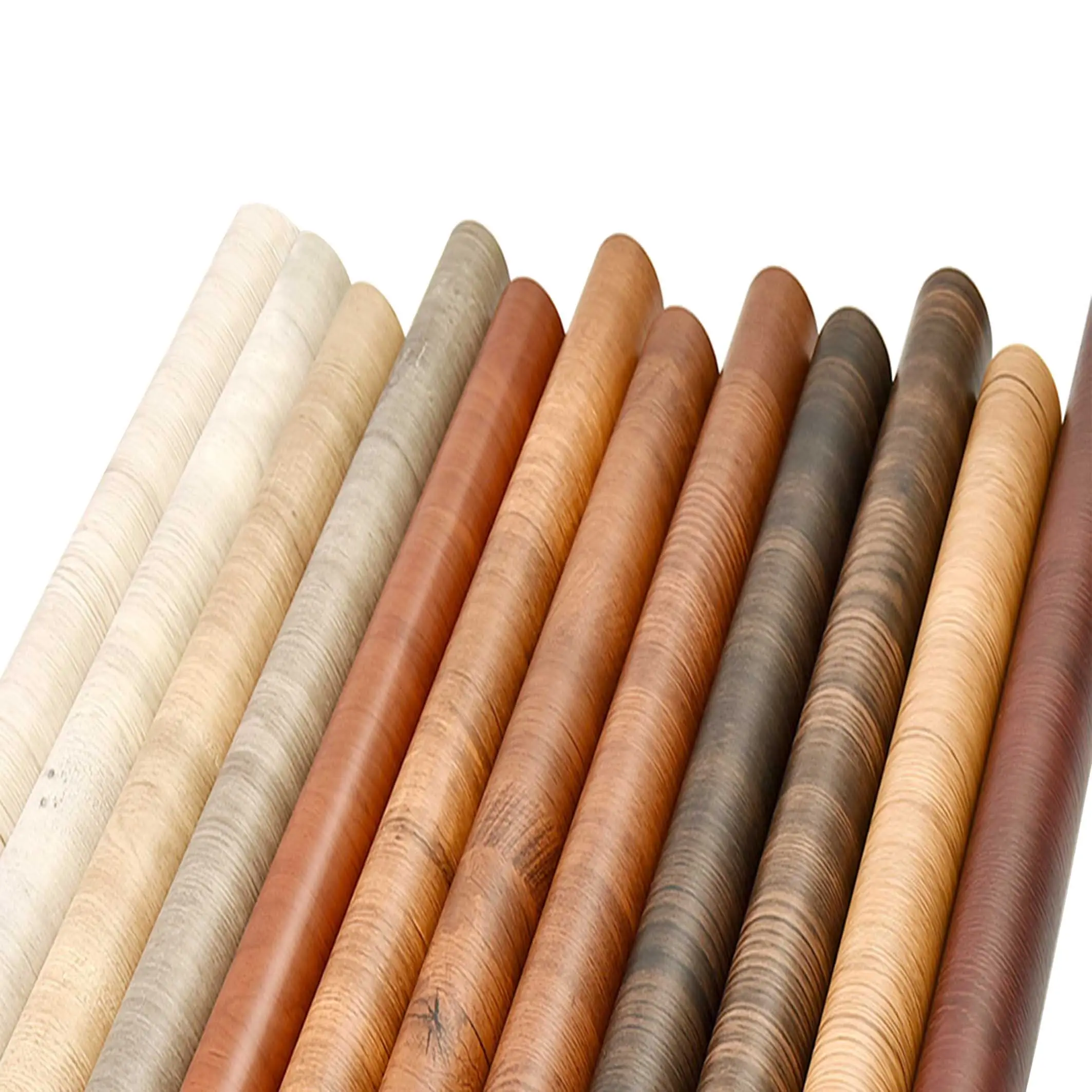 फर्नीचर और दीवार को कवर करने के लिए उच्च गुणवत्ता वाले लकड़ी के अनाज पीवीसी छिलके और स्टिकर रोल चिपकने वाला कागज