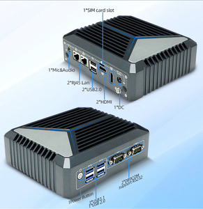 24 horas 7 días N100 Barebone Mini PC caja de la computadora PC industrial sin ventilador PC para el sistema de TI - Product Image 6