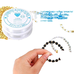 10pcs/set 0.4mm-1.0mm Round Transparent <strong>Elastic</strong> Crystal Line Bracelet <strong>String</strong> Fishing Line for Beads Jewelry Making - Product Image 5