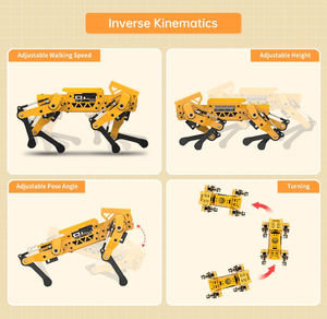 ESP32 AIカメラ搭載スマートロボット犬自立型ターゲット認識追跡オープンソースBionic四脚プログラミング - Product Image 3