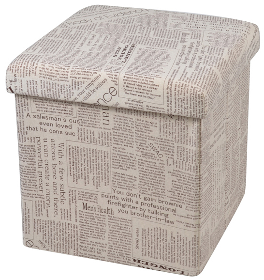 cotton linen printing storage ottoman and collapsible stool square foldable seats new ottoman beach