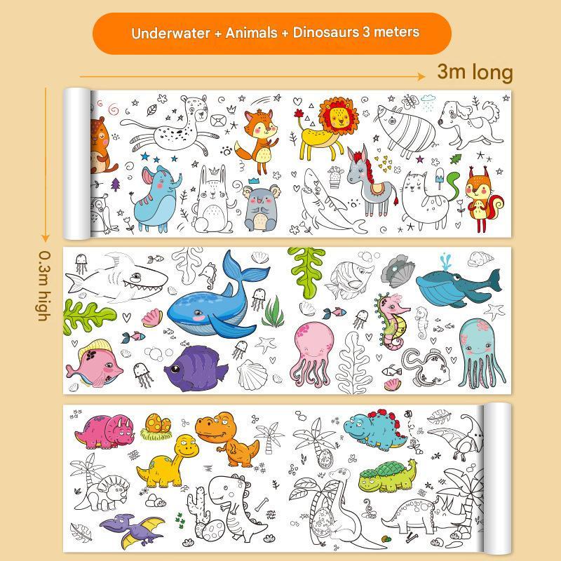 Sous-marin / Animaux / Dinosaures 3 mètres (aléatoire)