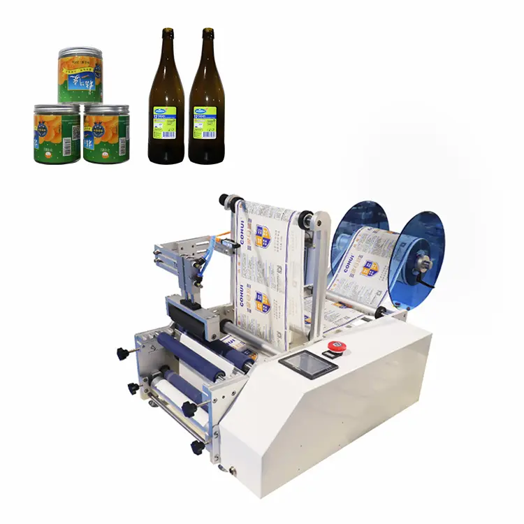 Hot Sales Semi-automatic Round Bottle Labeling Machine Semi-automatic Labeling Machine Cans Labeling Machine