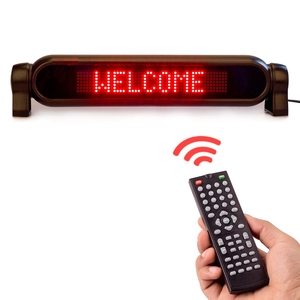 12V araba pencere dijital reklam kaydırma LED tabela dijital LED Panel ekran araba ekran uzaktan kumanda - Product Image 3