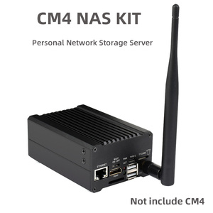 Raspberry Pi CM4 modulo di calcolo NAS Host Home Network Storage Server Dual SATA Interface 2 pollici LCD (CM4 non è incluso)