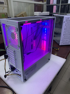 ATX Gaming Computer gehäuse Mid-Tower Computer PC-Gehäuse RGB Transparent Weiß Farbe Desktop-Kunststoffs chrank - Product Image 6