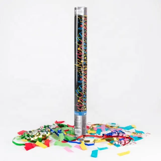 Girare la Maniglia Germogli Vibrante Colorato Wedding Confetti Cannone 20 Piedi In Aria Bio-degradabile Del Partito Popper