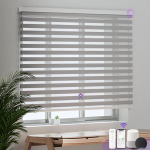 Horizontale Zebra-Rollos Automatische Fenster mit Innen jalousien Motorisierte Doppelschicht-Rollläden