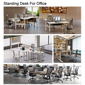 AF2(<strong>A</strong>)-E Dual Motor Modern Height Adjustable Electric Office Workstation Table Ergonomic Stand up Adjustable <strong>Computer</strong> Desk Frame - Product Image 6