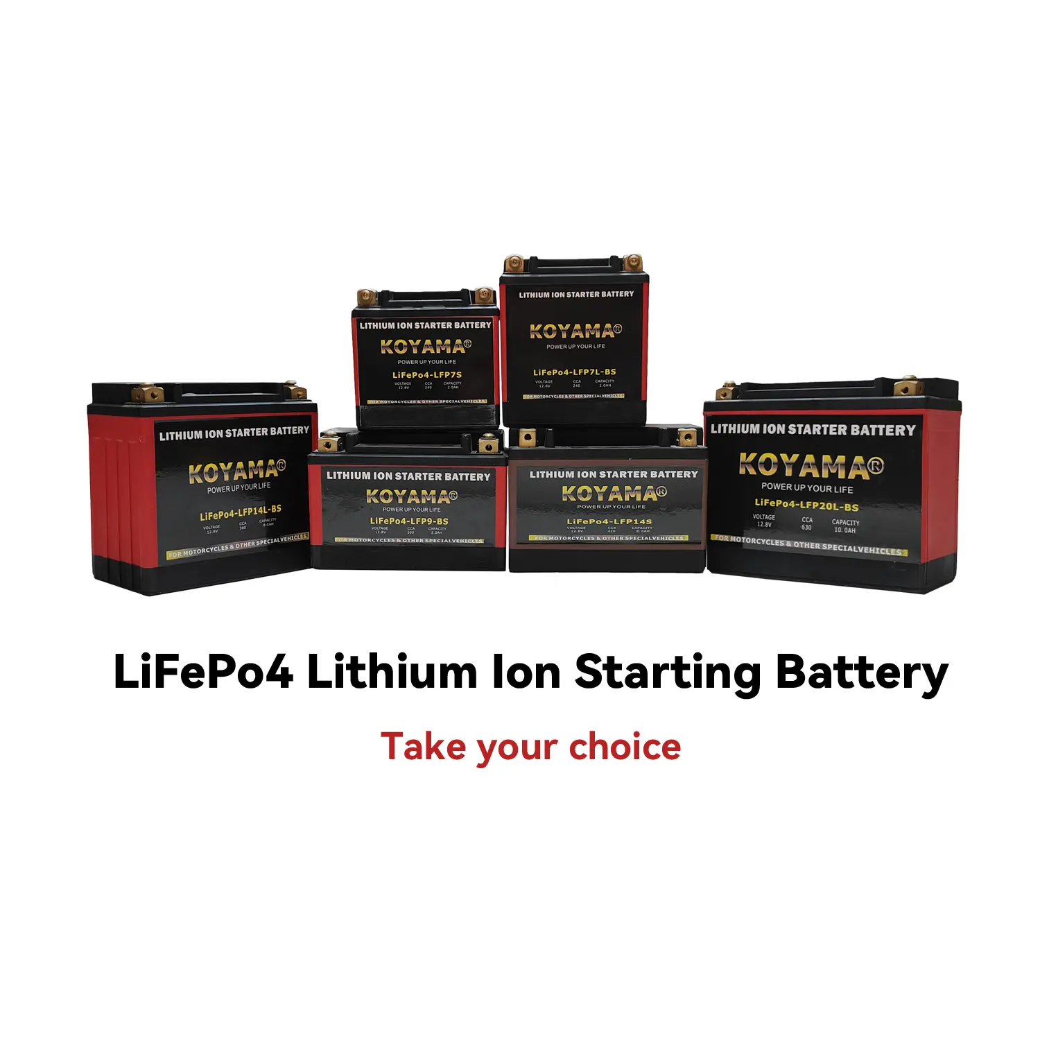 Wholesale high quality power sports lithium ion batteries LFP14L-A2 motorcycle battery 12v8ah LiFePO4 Starting Auto Battery