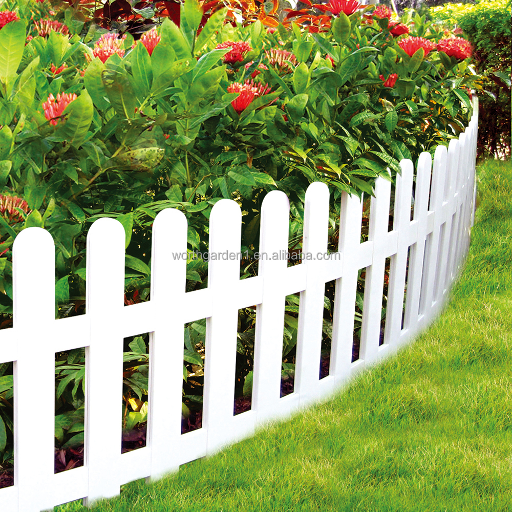 Set di 12 recinzioni da giardino in plastica bianca, PP, per bordure di giardini e aiuole, 60 x 20 cm | Leroy Merlin