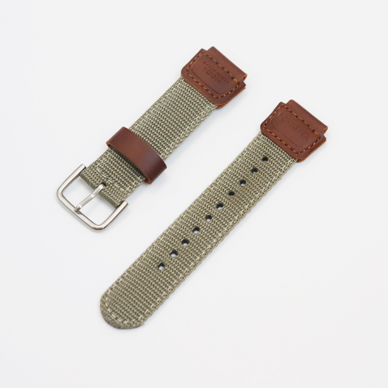 Boucle ronde kaki-argent