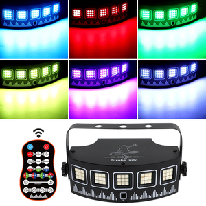 YSH <span class=keywords><strong>Led</strong></span> Rgb Lámpara estroboscópica Control remoto Sonido activado Iluminación decorativa Disco Dj Club Luz para fiestas de vacaciones Evento Interior - Product Image 5