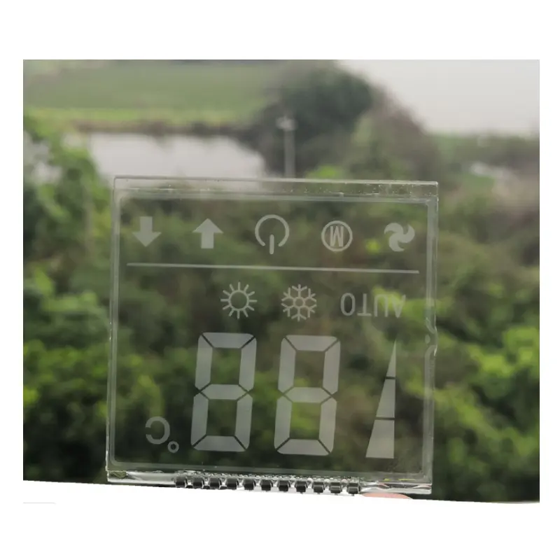 2.34 inch transparent LCD glasses small segment display for OLED, PDLC replacement