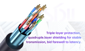 SIPU High-Speed for HDMI to for HDMI Cables 4K Ultra HD 1.5M Aluminum <strong>Shell</strong> <strong>Flexible</strong> 60Hz Refresh Rate for Projector and HDTV - Product Image 4