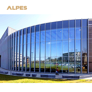 ALPES Modernes Design Einheitliches Vorhang fassaden <span class=keywords><strong>system</strong></span> aus Aluminium und gehärtetem Glas zum Preis für riesige Außenbereiche