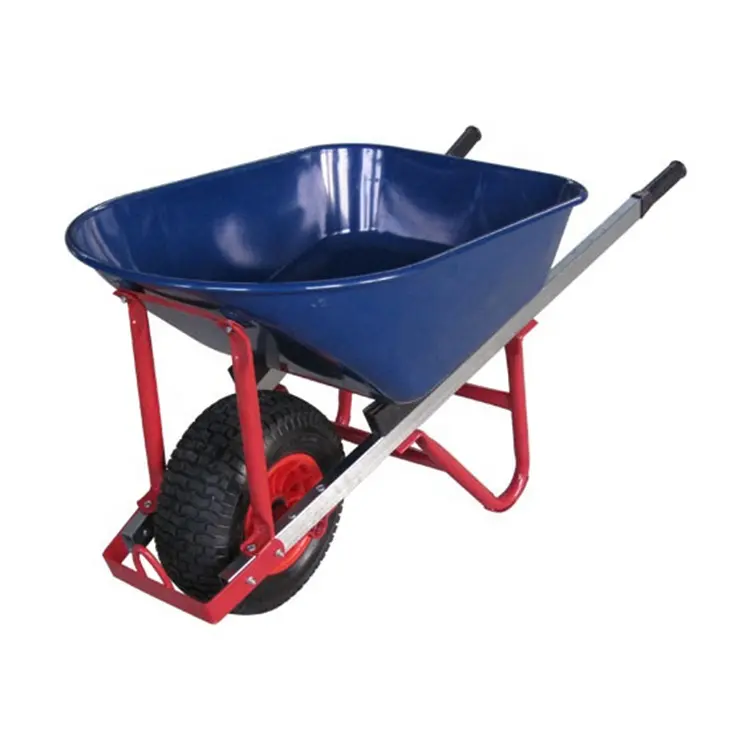 Heavy Duty làm vườn Nhựa công nghiệp sản xuất kim loại xây dựng wheelbarrows