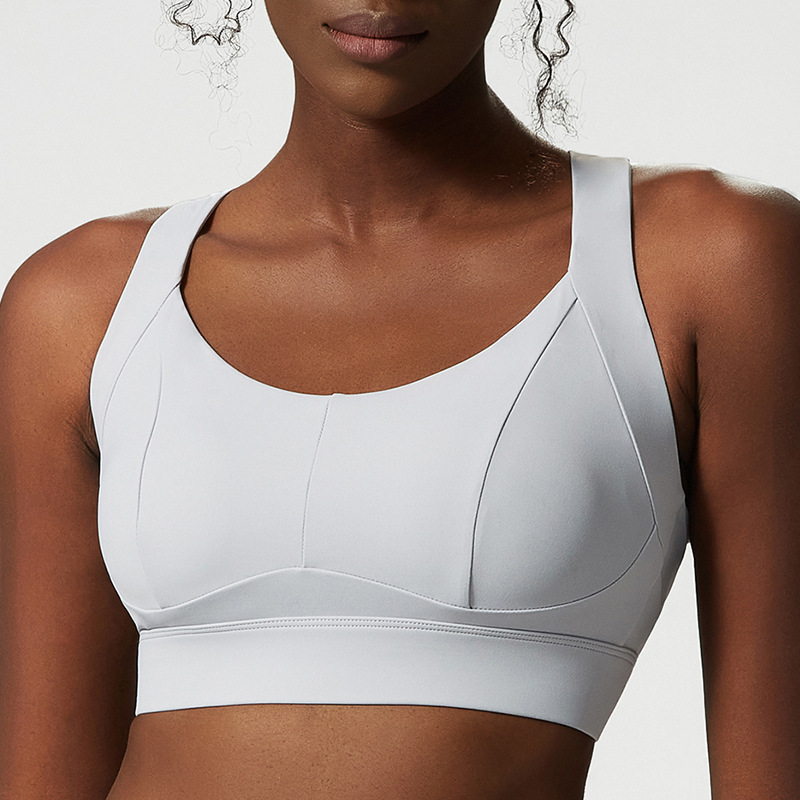 Traceless Adjustable Buckle Hollow Out X Back Running Vest Breathable Fast Dry Fitness Dancing Gym Yoga Sports Bra