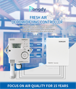 OEM Wall-mounted Temperature <strong>Humidity</strong> Controller with <strong>LCD</strong> <strong>Display</strong> TKG-TH Split External Probe Type for Wall or Duct Mounting - Product Image 3