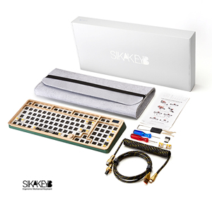 Sikakeyb Sk8 Castelo Junta Três Modo Conexão Personalizado 98 Teclas Hot Swappable Rgb Teclado Mecânico