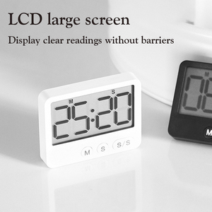 Digitaler <span class=keywords><strong>Countdown</strong></span> Küchen <span class=keywords><strong>timer</strong></span> Großes LCD-<span class=keywords><strong>Display</strong></span> Einfacher Alarm Niedliches modernes Design Stil Back plastik material