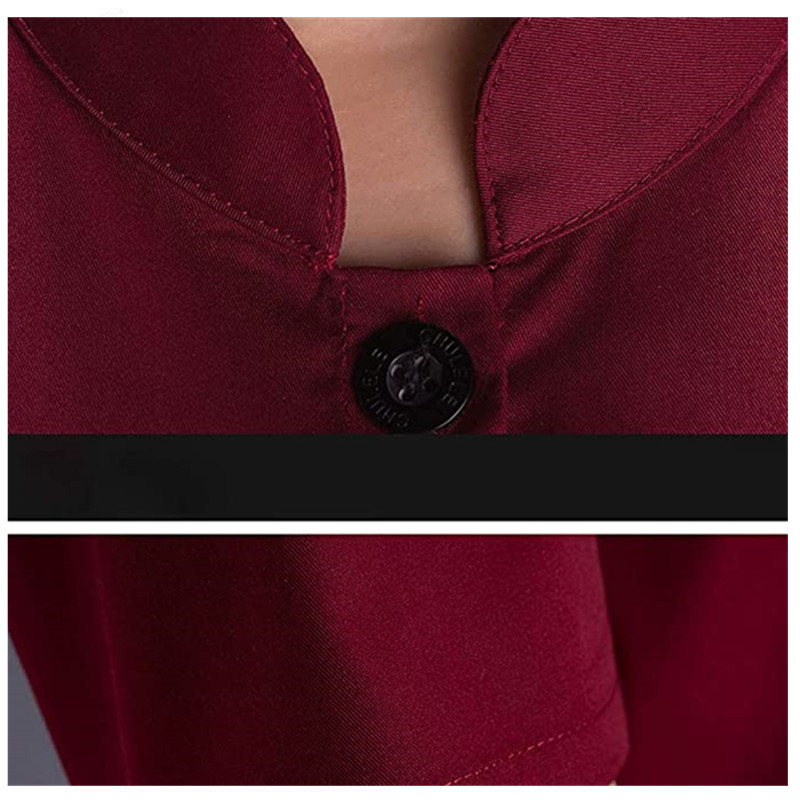 Unisex Short Sleeve Chef Jacket for Restaurant Chef Uniform