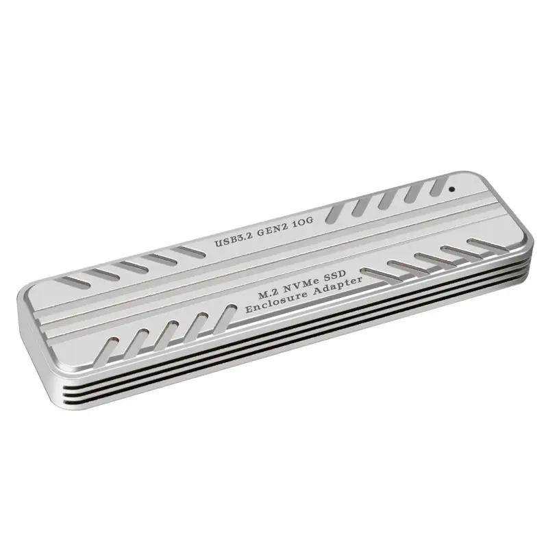 Caja de aluminio B + M Key NGFF M.2 SATA SSD a USB 3,1 Tipo C a M.2 NGFF SSD externo NVME PCIE HDD Caja de disco duro móvil