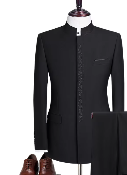black embroidery