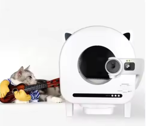 Daha akıllı bir evcil hayvan bakım deneyimi için çoklu kedi tanıma ve otomatik atık ambalaj ile 360 ° AI akıllı kedi kum kabı - Product Image 1