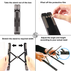 Verstellbarer tragbarer Desktop-Monitorst änder aus Aluminium Faltbarer Halter für Laptop-iPad-Tablets Raspberry Pi Metal-für mobile Benutzer - Product Image 3