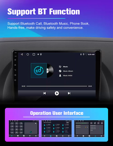 Bán buôn 8163 2DIN Android đài phát thanh xe 7/9/10 inch Màn hình OLED kép ghi âm Dash Cam phía trước phía sau tự động kích hoạt xe DVD Player - Product Image 4