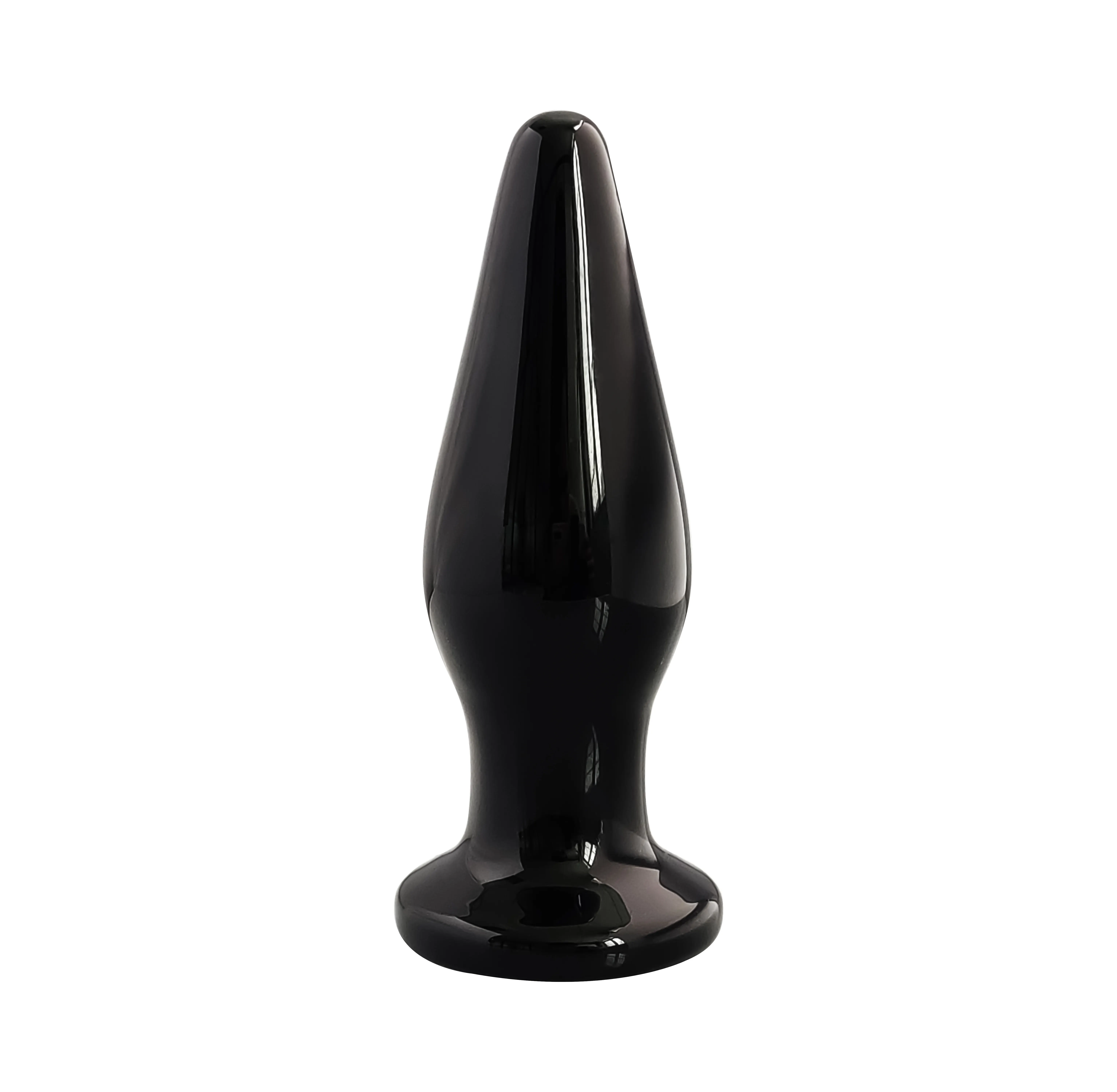 Magnético de carregamento do material adulto do sexo brinquedos de vidro de plug anal vibrador de vidro grande plugue anal