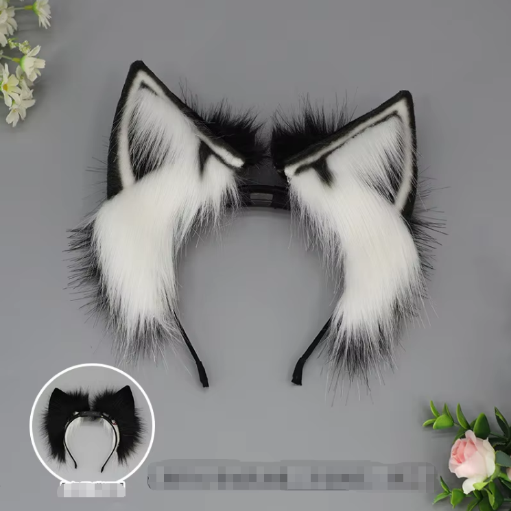 Bandeau Electric Beast Ear 02 - Noir et blanc