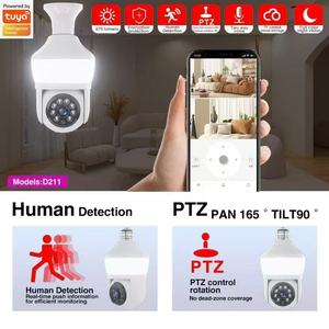 Sistema DE SEGURIDAD CCTV para el hogar de 3MP/5MP, cámara IP HD VR LED FishEye, Bombilla de 360 grados, cámara de visión nocturna IR, aplicación inteligente Tuya - Product Image 3