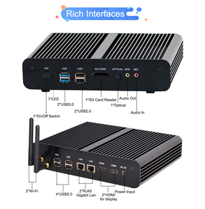 Oem Mini PCi7ファンレスコンピューター10ThCpu 10510U Dp HdベアボーンコンピューターPCクアッドコアミニPC - Product Image 4