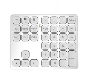 <strong>Numeric</strong> <strong>Keypad</strong> Rechargeable Wireless Number Pad 36-Keys External Wireless <strong>Numeric</strong> <strong>Keyboard</strong> Data Entry - Product Image 1
