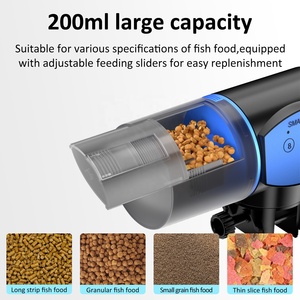 Juyang OEM tùy chỉnh thông minh hẹn giờ Aquarium <span class=keywords><strong>Fish</strong></span> <span class=keywords><strong>Feeder</strong></span> USB có thể sạc lại tự động Thức ăn cho cá nhà máy bán buôn thức ăn cho cá - Product Image 4