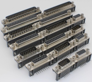 PCB припой/винт позолоченный вертикальный горизонтальный 9 15 25 23 37-контактный Синий Черный <span class=keywords><strong>Vga</strong></span> D-sub Db15 Db9 Женский штекер Dsub разъемы - Product Image 1