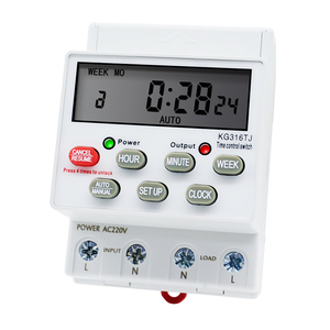 Installazione su guida Din KG316TJ Mini giornaliero settimanale 7 giorni programmabile interruttore orario digitale relè controllo Timer AC 220V 230V - Product Image 1