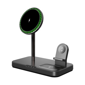 3 in one qi2ワイヤレス充電器パッド3in1 Androidフォン磁気qi充電器ワイヤレス3in 1 for Apple iphone - Product Image 3