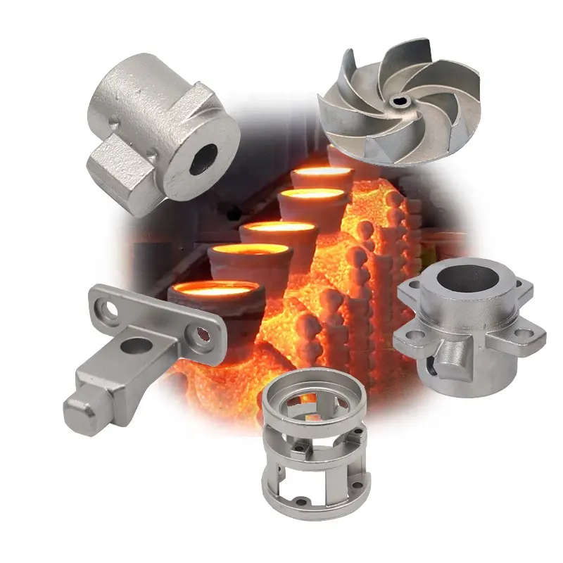 China Fabricante de peças de fundição de metal de aço inoxidável de ferro personalizado Serviço de fundição de investimento de alumínio de precisão
