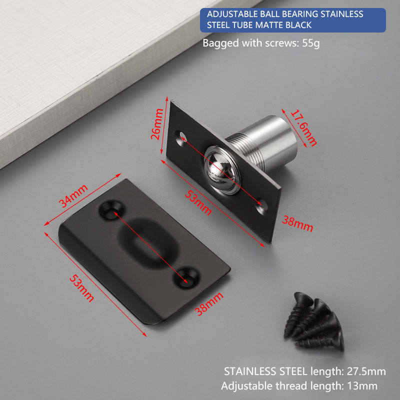 Tube SS réglable Noir