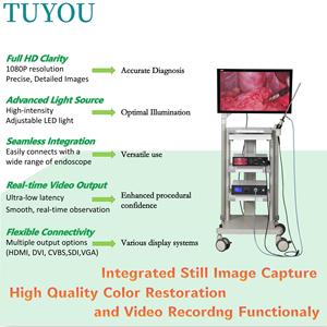TUYOU高级1080P医用录像机，带120瓦发光二极管光源，用于腹腔镜检查和宫腔镜检查 - Product Image 4